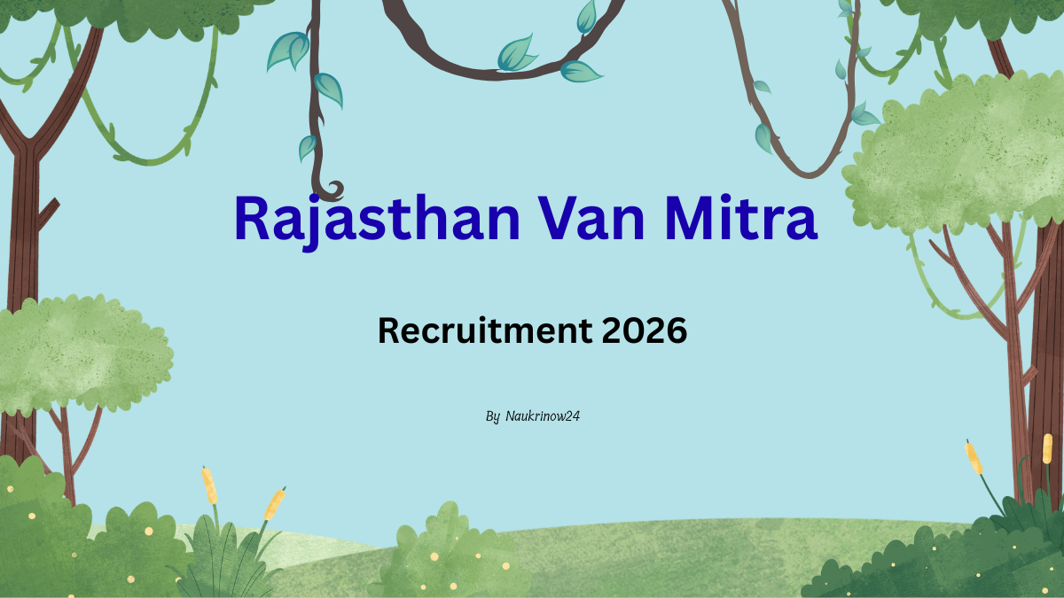 Rajasthan Van Mitra Recruitment 2026